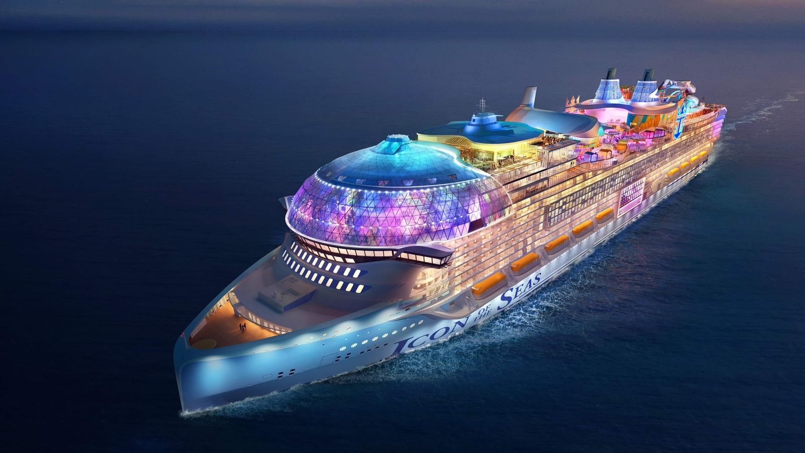 Royal Caribbean's Icon of the Seas at sea